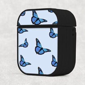 Blue Butterfly Airpod Case